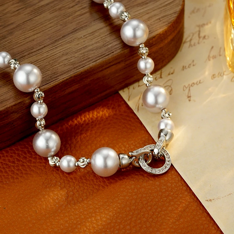 铜合金项链 47 【月光宝盒】曼塔玫瑰色高级感气质经典项链（40cm）