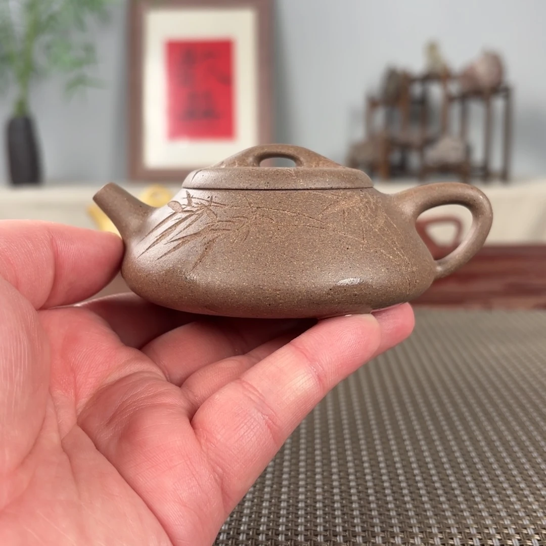 紫砂茶壶B****哥黄龙山原矿紫砂壶