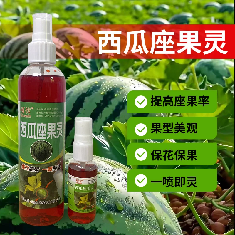 西瓜喷花座果灵授粉专用叶面肥保花保果防裂座果灵增甜