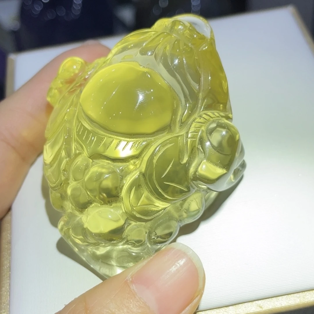 未镶嵌水晶珠宝半成品三脚金蟾