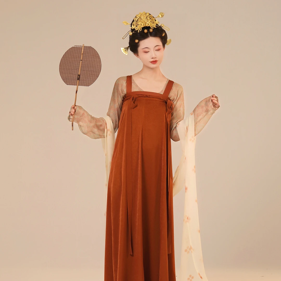 谜阿凰【圣火令真丝里衣】原创唐制汉服桑蚕丝上衣齐胸裙夏季套装