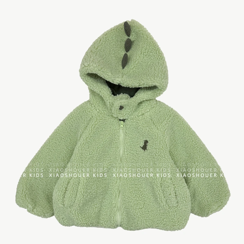 【小首尔】冬季男童韩版加绒加厚毛毛衣外套HBB4592