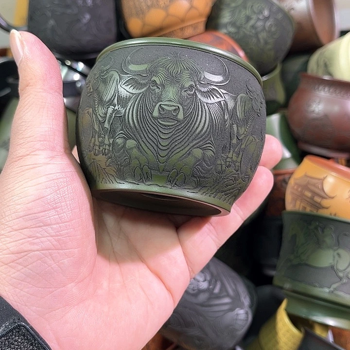 茶杯紫砂全手工紫砂主任杯