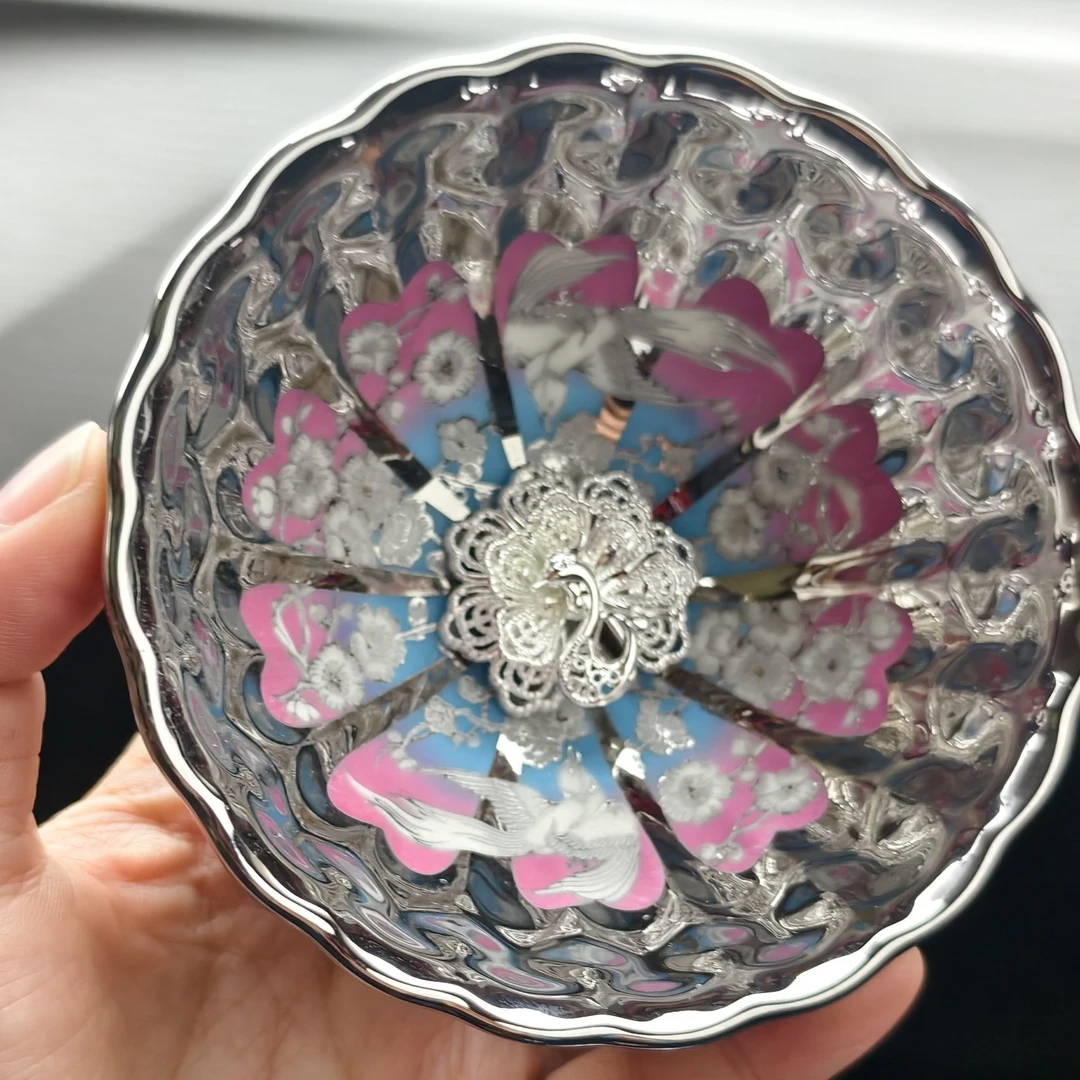 【冰清玉洁百鸟朝凤】喝茶喝水品茗杯陶瓷杯主人杯凤凰杯