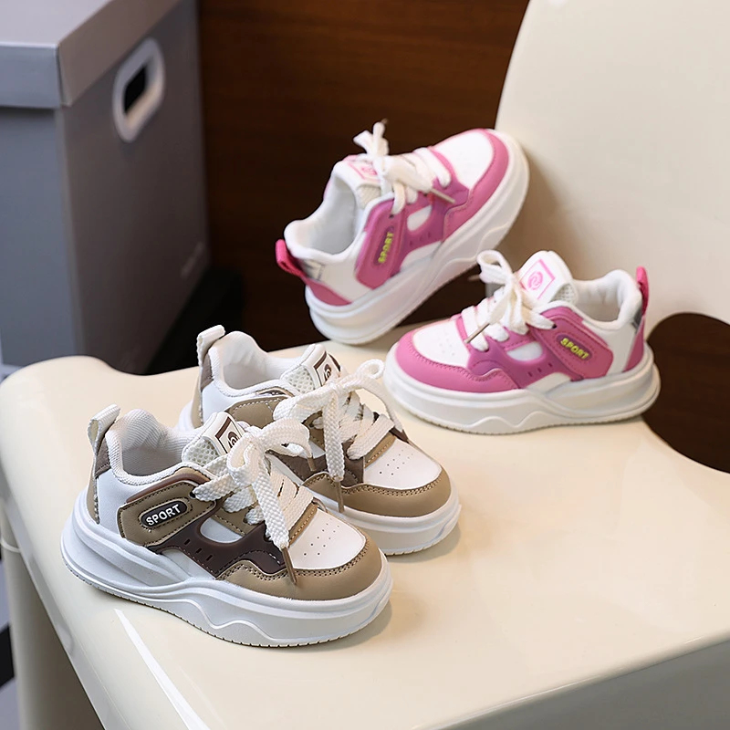 女童运动鞋2025春季新款童鞋休闲板鞋韩版时尚男童宝宝鞋子