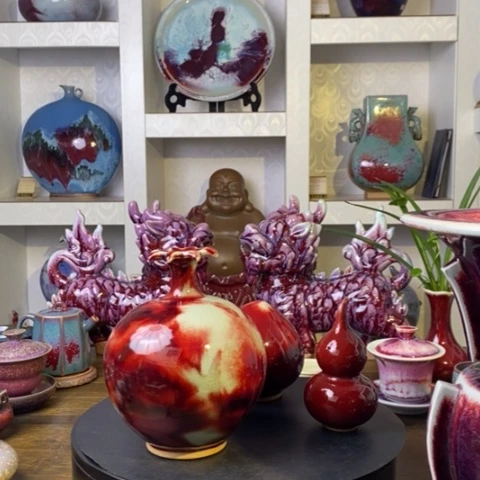 回***^瓷片禹州神后钧瓷原产地~