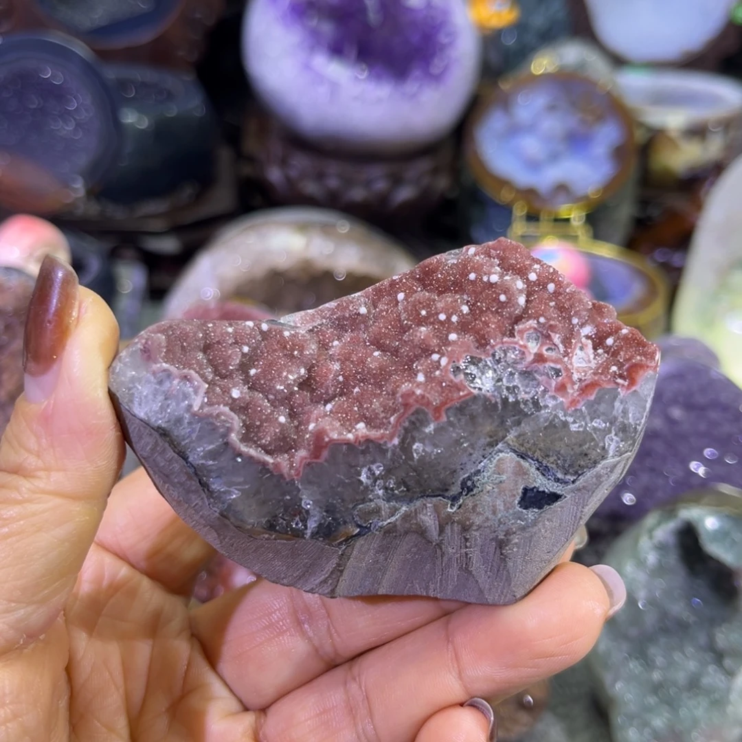 未镶嵌紫晶摆件水晶