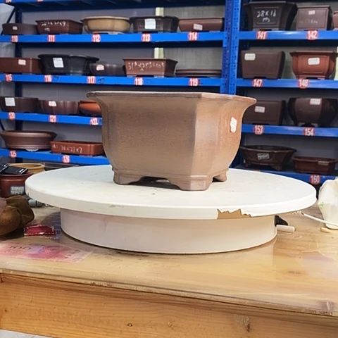 T***秦紫砂花盆宜兴紫砂工艺品