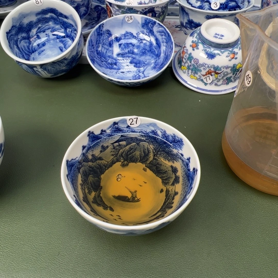 景德镇纯手工纯手绘茶具木木27