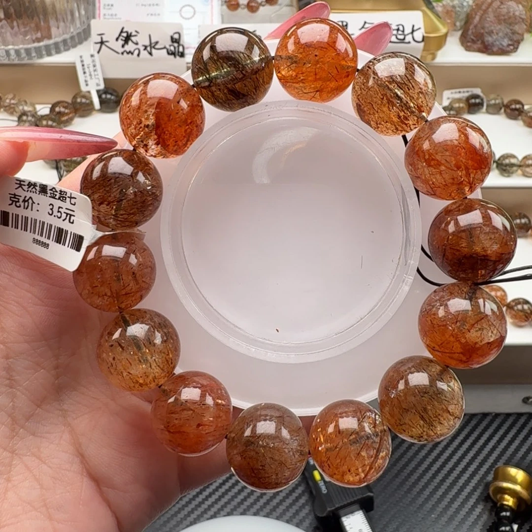 水晶手链未镶嵌黑金超七多样性发其一