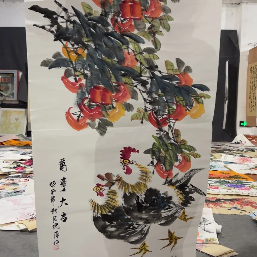 国画国画作品画心一张