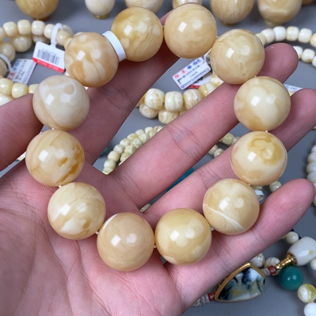 琥珀珠宝奇石未镶嵌20mm➕