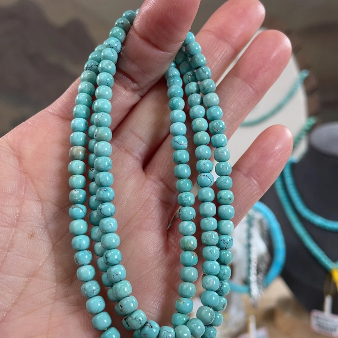 绿松石未镶嵌套链4.6精品老型108
