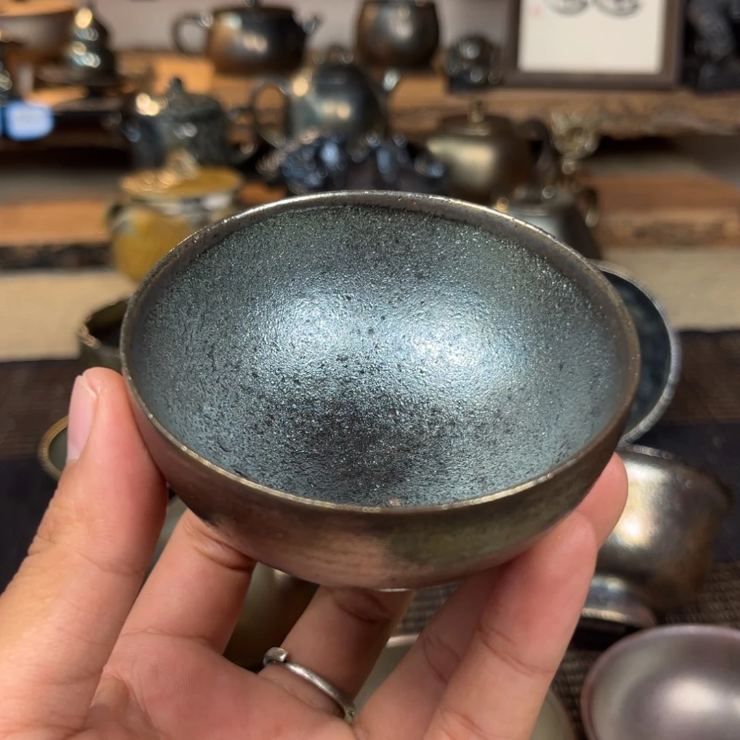 建水紫陶三木柴烧90cc