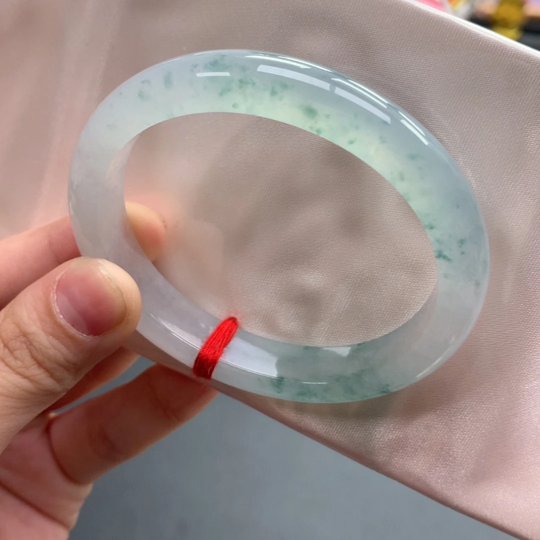 翡翠未镶嵌手镯38号