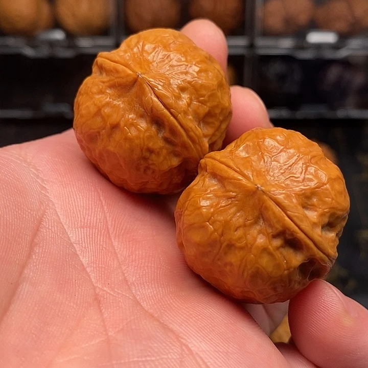 文玩核桃把件龙珠元宝