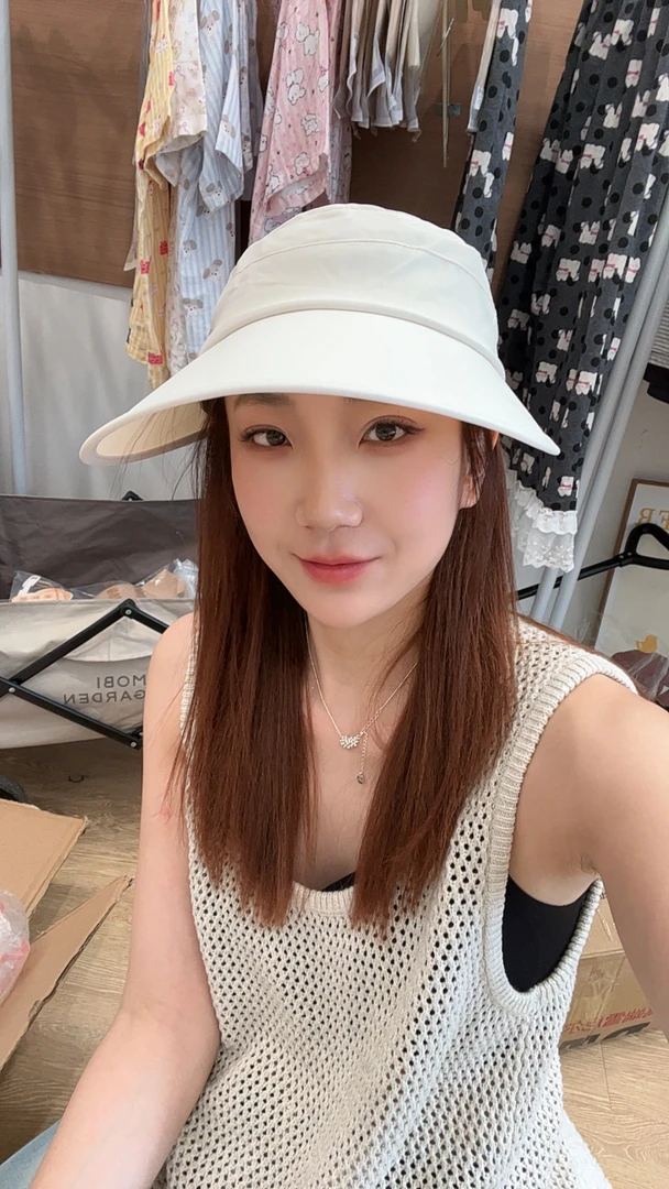 防晒帽休闲风少女风清凉感轻熟风欧美风