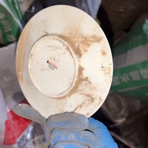 瓷片国营厂库存微瑕15金边