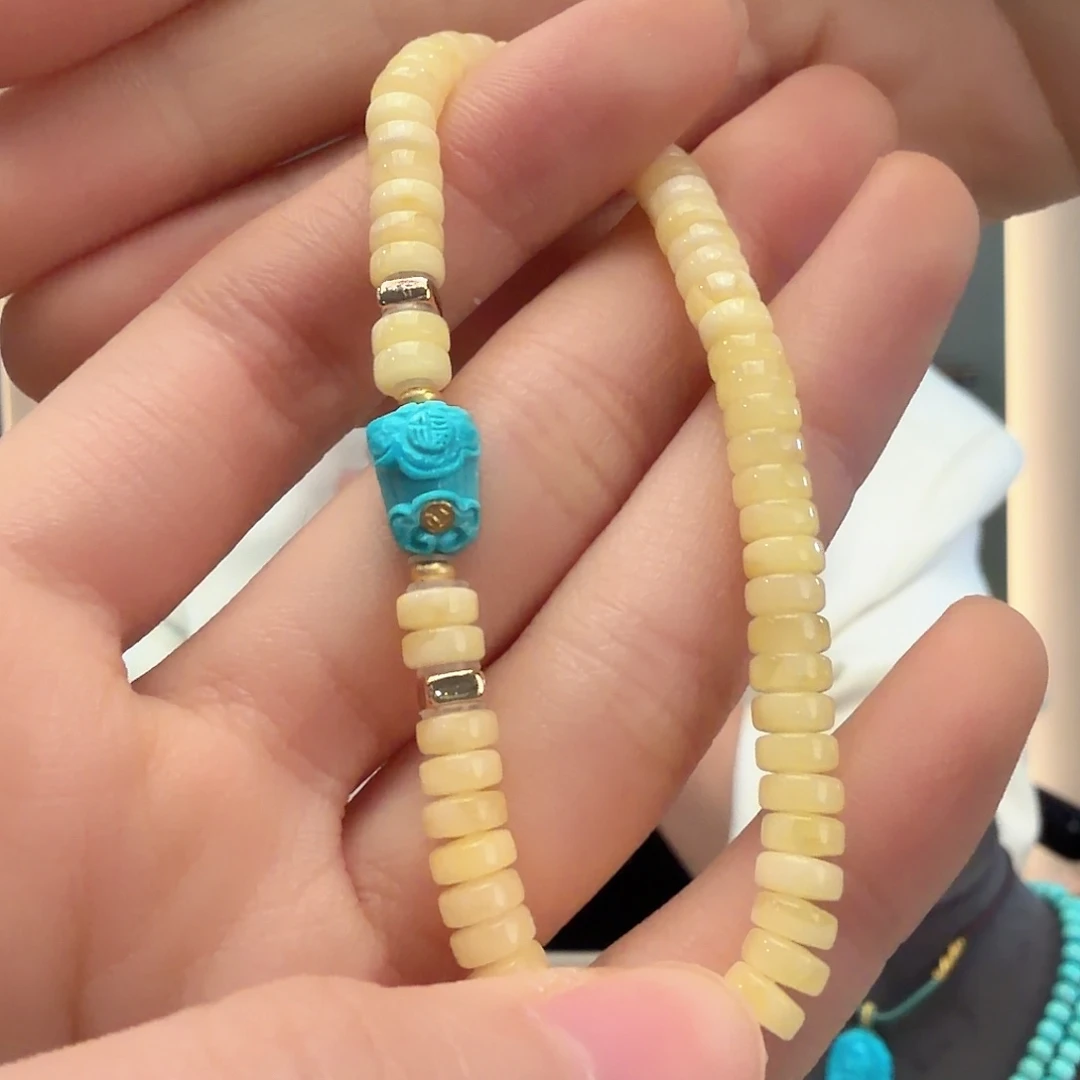 绿松石未镶嵌颈饰