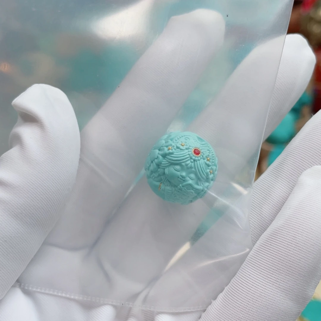 仔***.绿松石未镶嵌珠宝奇石