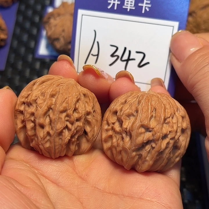 桃核把件37磨盘A342