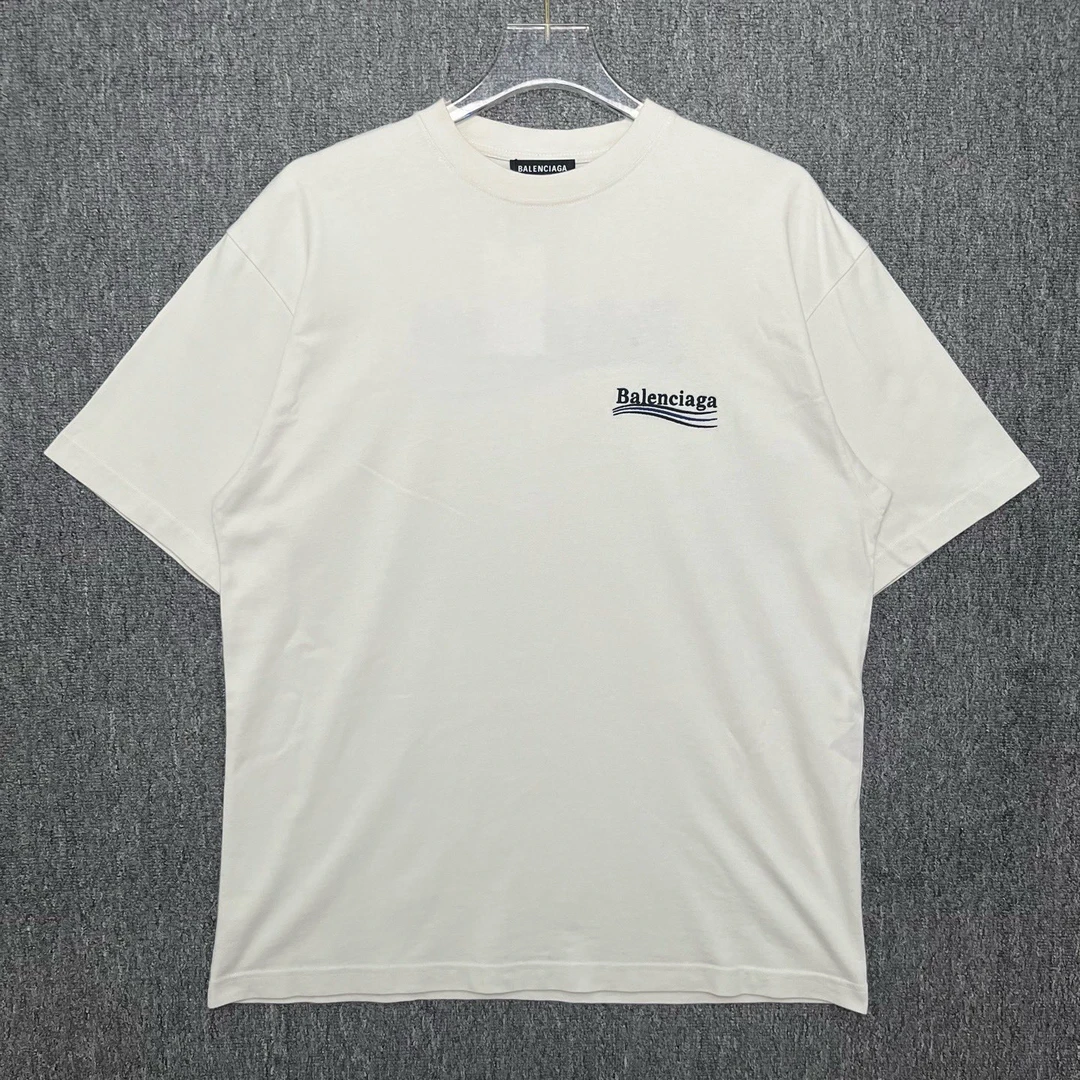 99新 Balenciaga/巴黎世家 可乐刺绣圆领短袖/M码/99新/12801