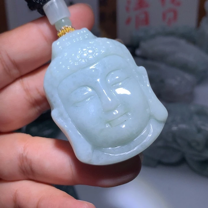 翡翠未镶嵌颈饰保真天然A货翡翠