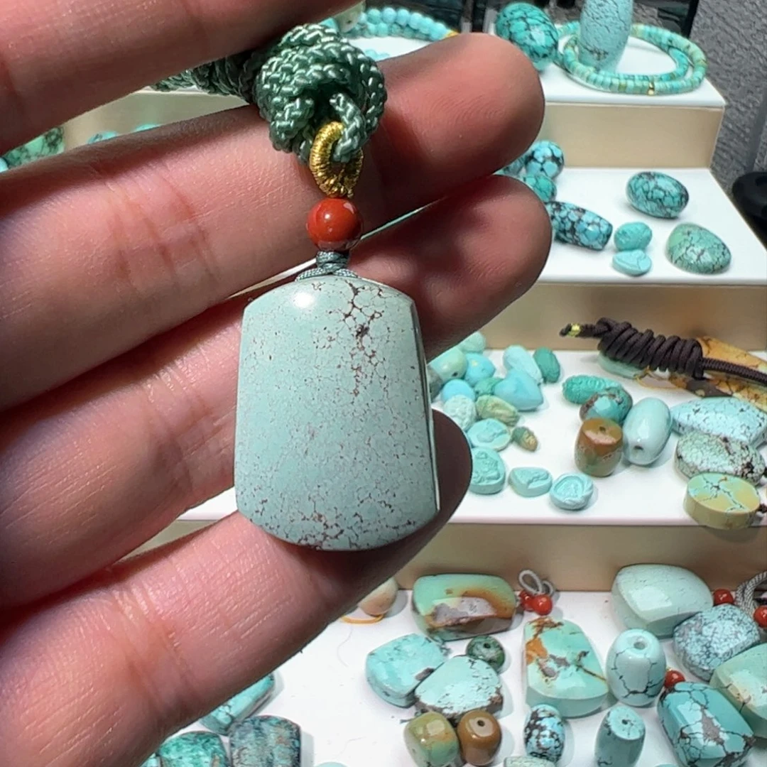 绿松石无事牌未镶嵌