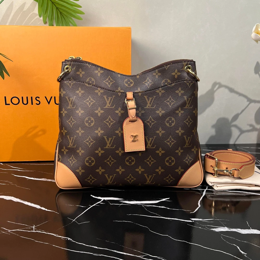 99新 LouisVuitton/路易威登 老花牛角单肩包C835310 3215