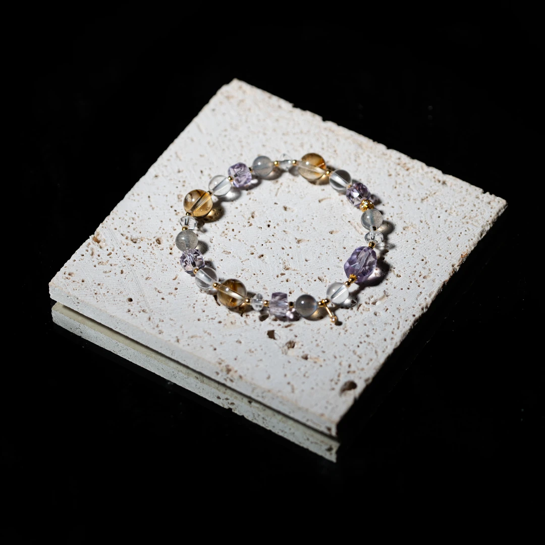 【星辰】 花奢珠宝 18k水晶手串 （多样性发货）