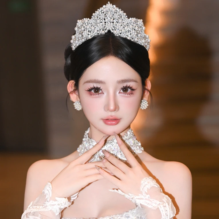 6973新款复古新娘皇冠头饰百搭公主气质婚庆发饰