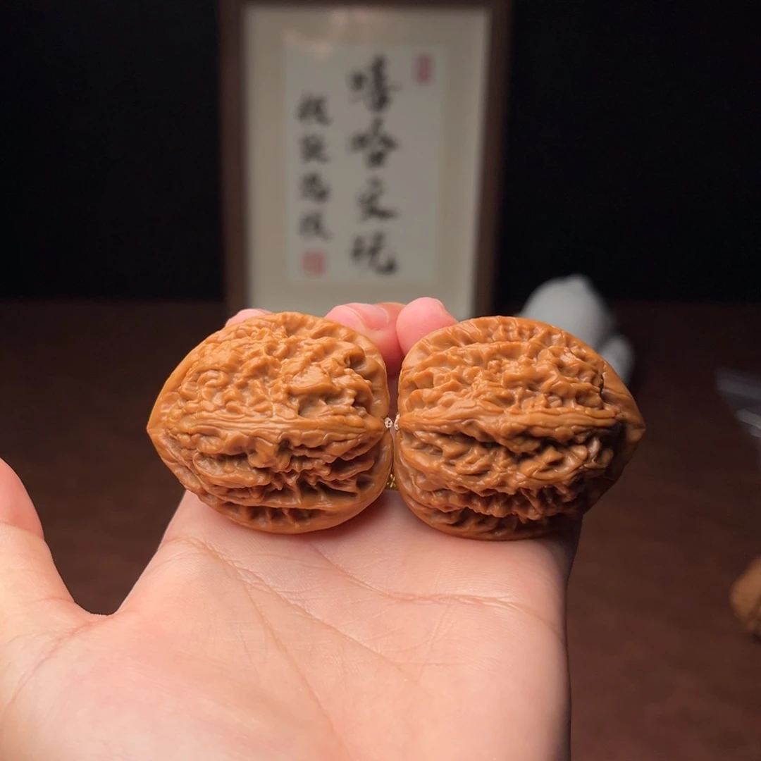 吊坠文玩核桃红锦鲤41