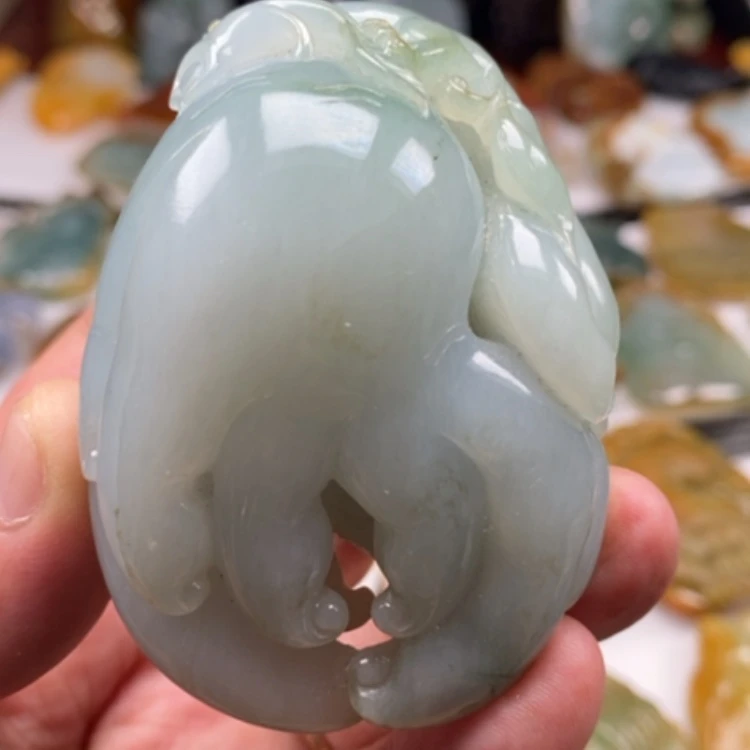 【闪购商品】翡翠未镶嵌吊坠(不含链)缅甸翡翠A货手把件