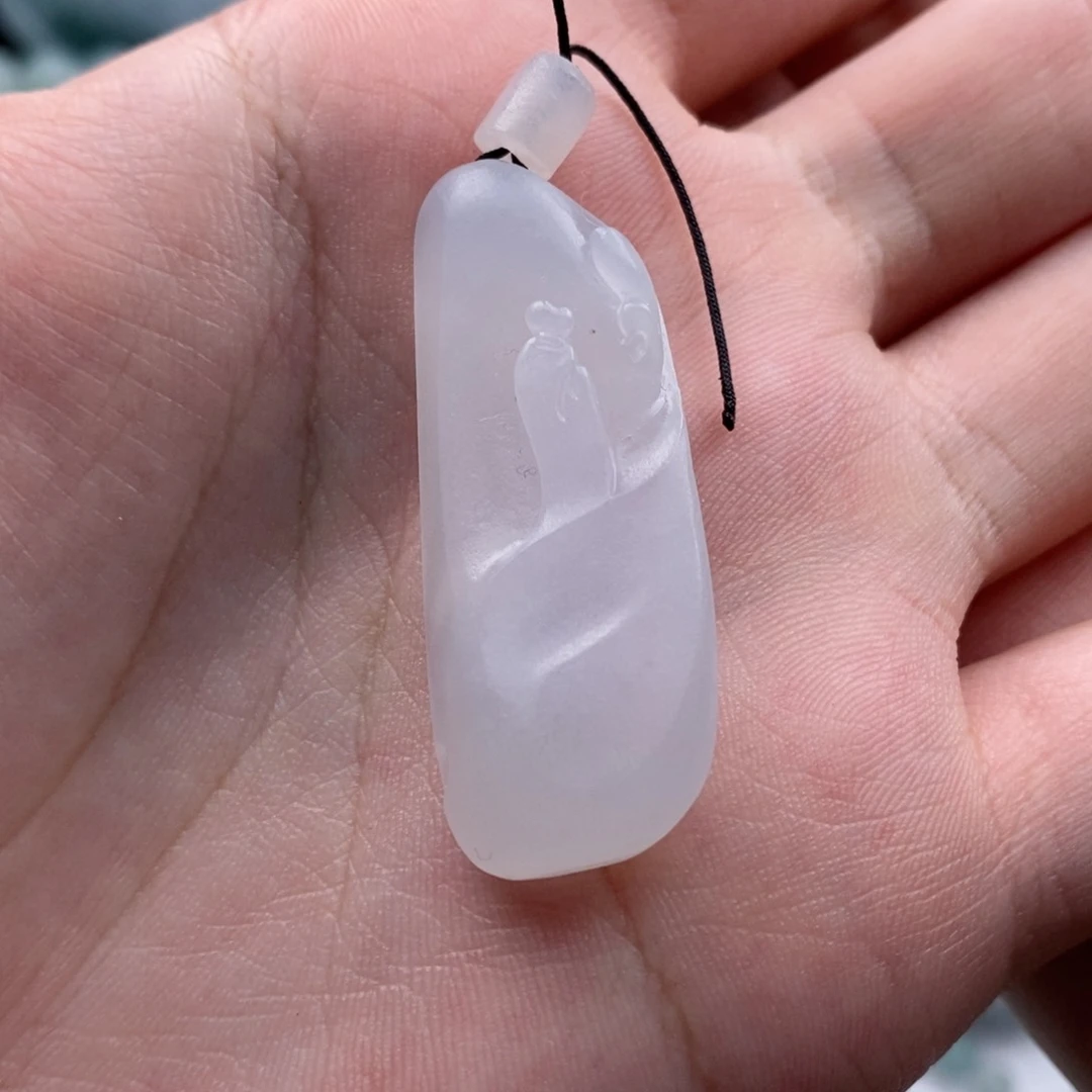 未镶嵌定制翡翠天然缅甸翡翠吊坠