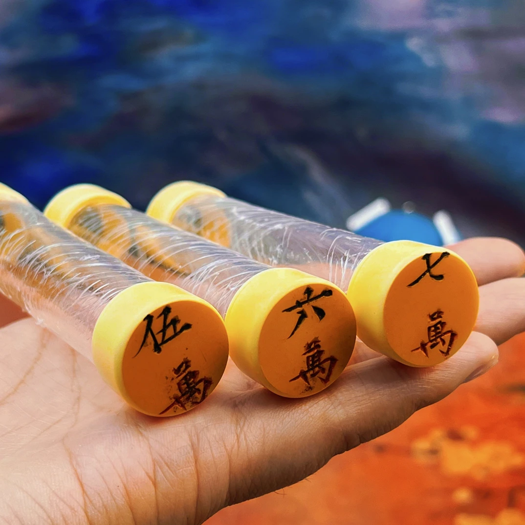 甜甜文玩-1.8黄蛉筒老麻将牌质感做工很好虫具