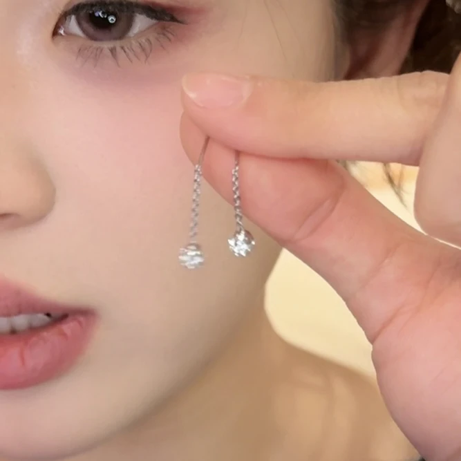 铜合金耳饰 满天星简约钻球耳线睡觉免摘小巧耳钉耳饰