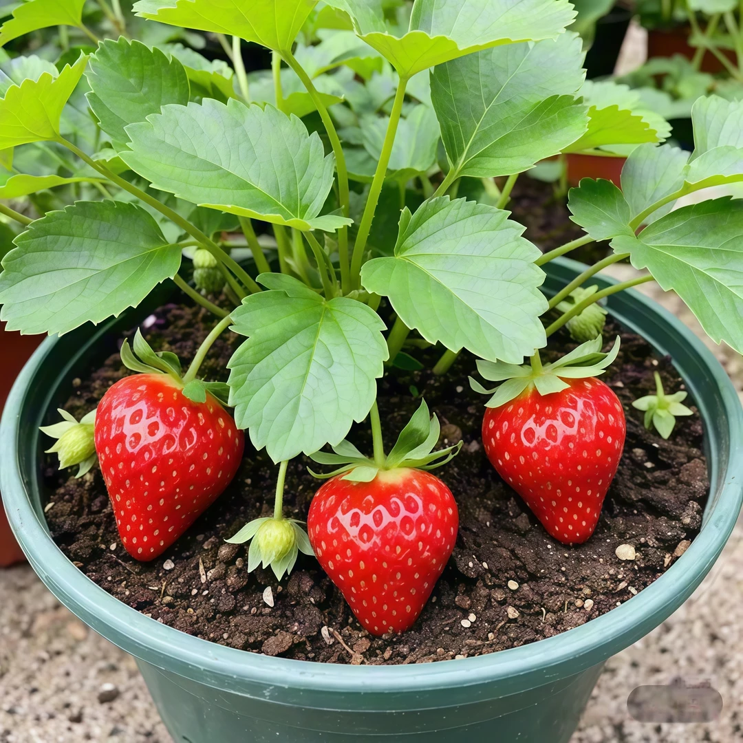 绿植水果苗【白草莓苗】粉玉天使草莓苗盆栽四季结果阳台