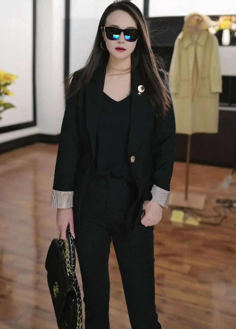 8FA462春秋2025百搭新款休闲西装小个子外套短款气质上衣高级西服