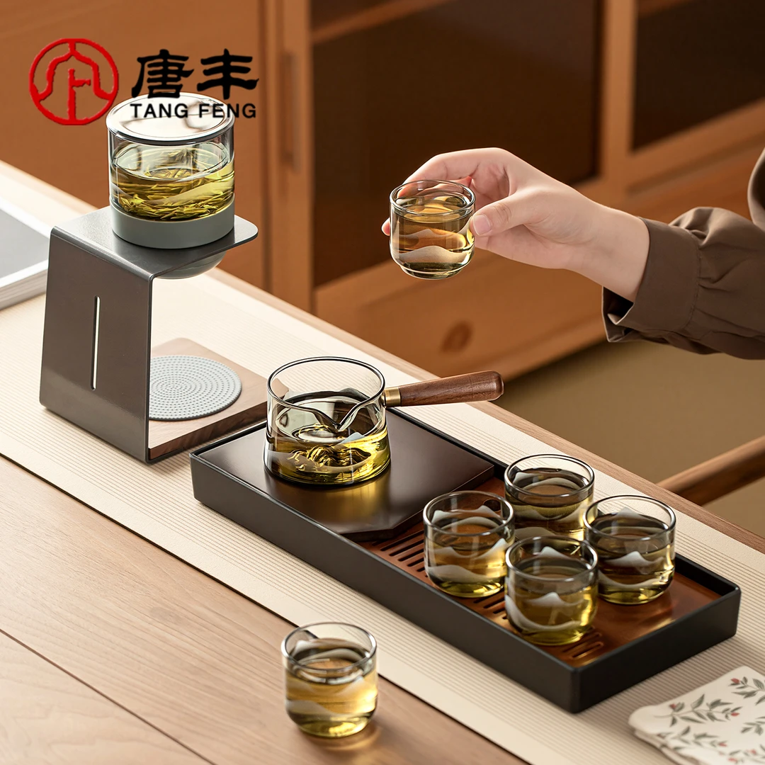 唐丰玻璃功夫茶具套装2026新款家用办公室喝茶懒人泡茶专用喝茶具