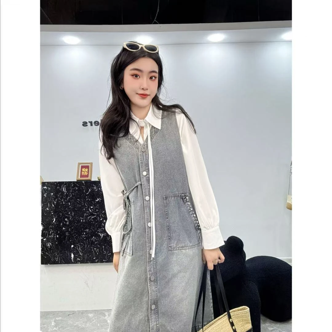 【MoLi】时尚休闲减龄春秋牛仔套装