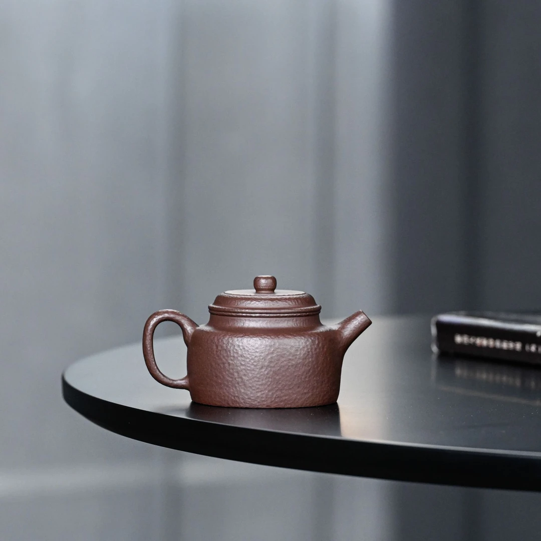 【底槽清.锤纹德钟】老林精选宜兴原矿底槽清精工德钟壶100cc