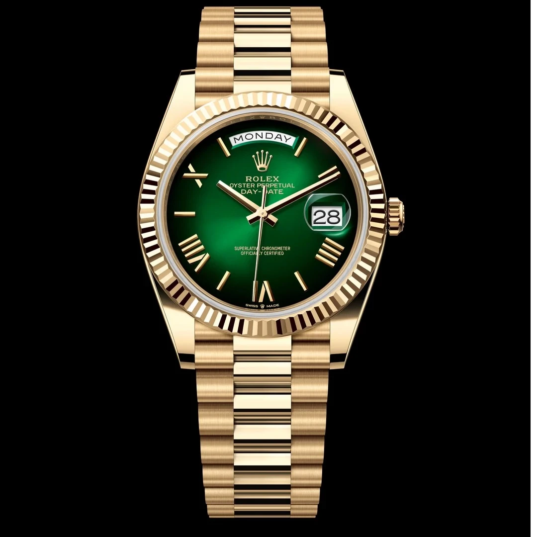 99新 Rolex/劳力士 228238烟熏绿DD/40表径/星期日历型