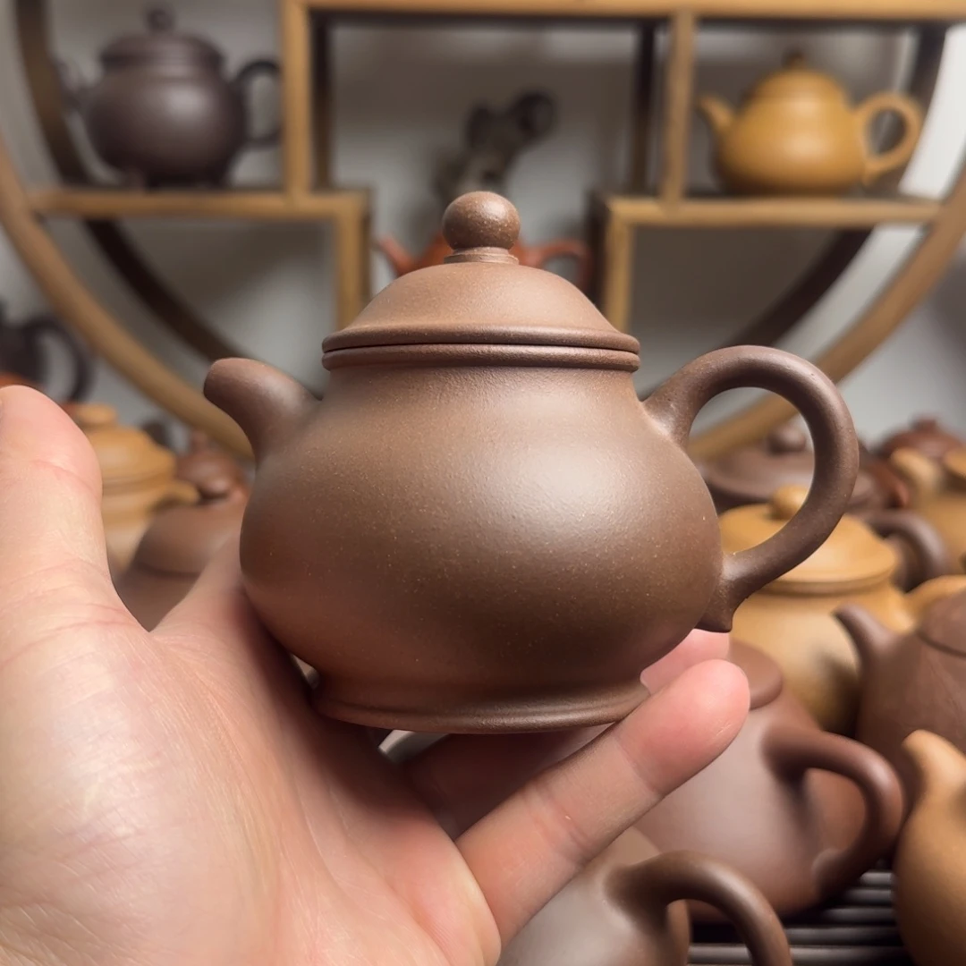 紫砂茶壶高潘200cc台西嫩底槽清