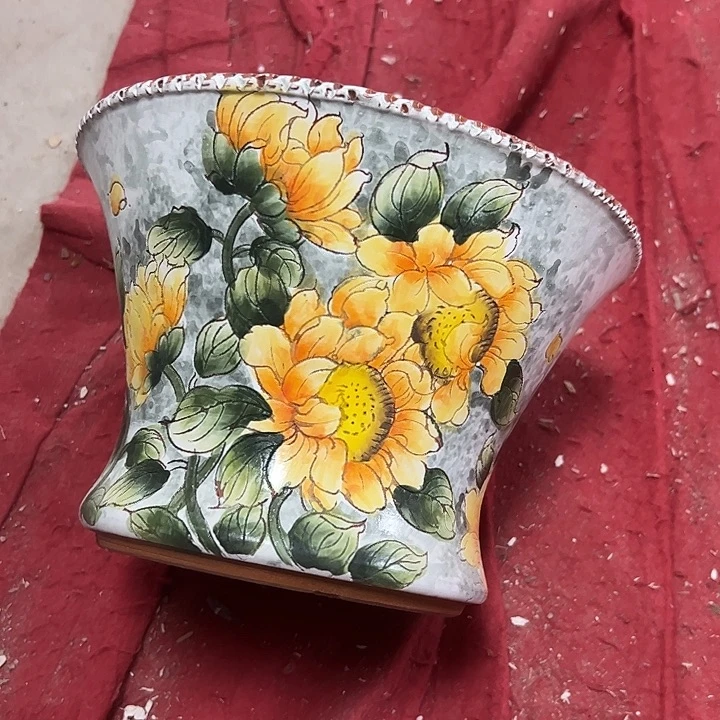 骑***笑景德镇手绘花盆性价比超高的直播间