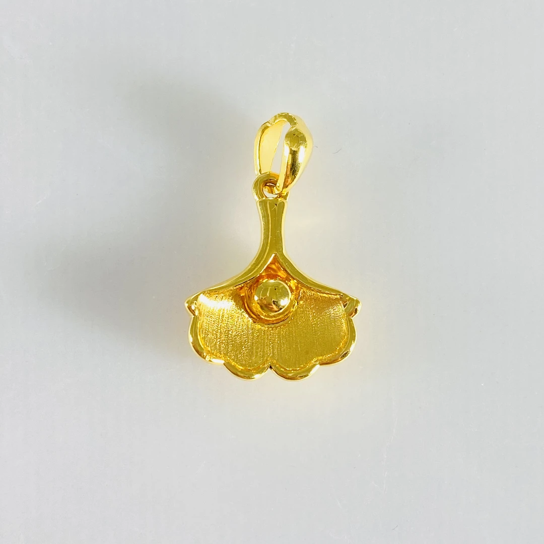 足金999 黄金三生有杏吊坠 5D 0.97