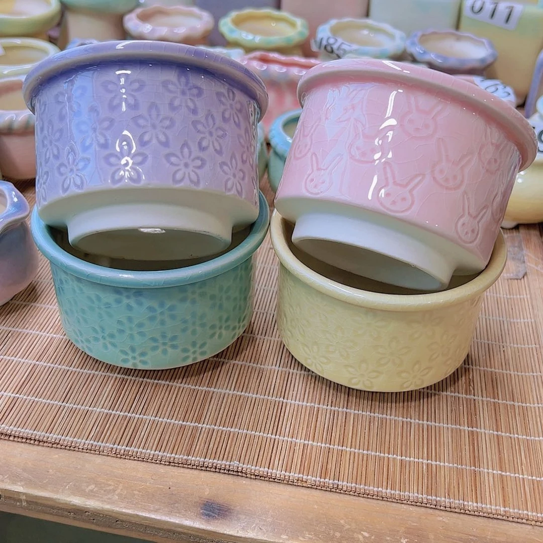 红陶陶瓷花盆单场满12包邮