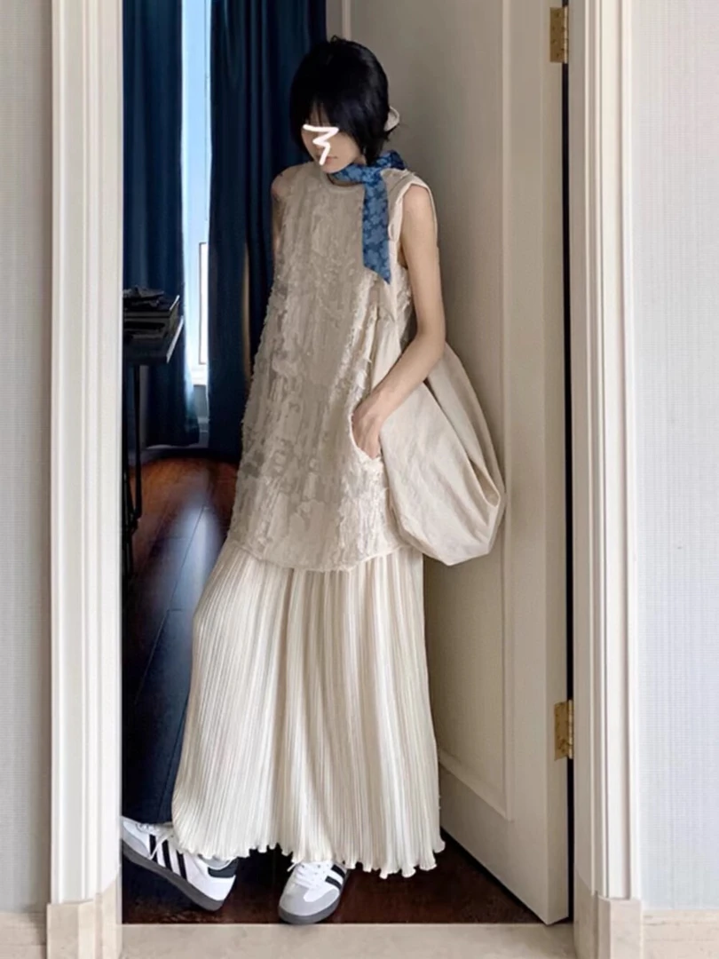 RS@5283 法式蕾丝提花假两件连衣裙