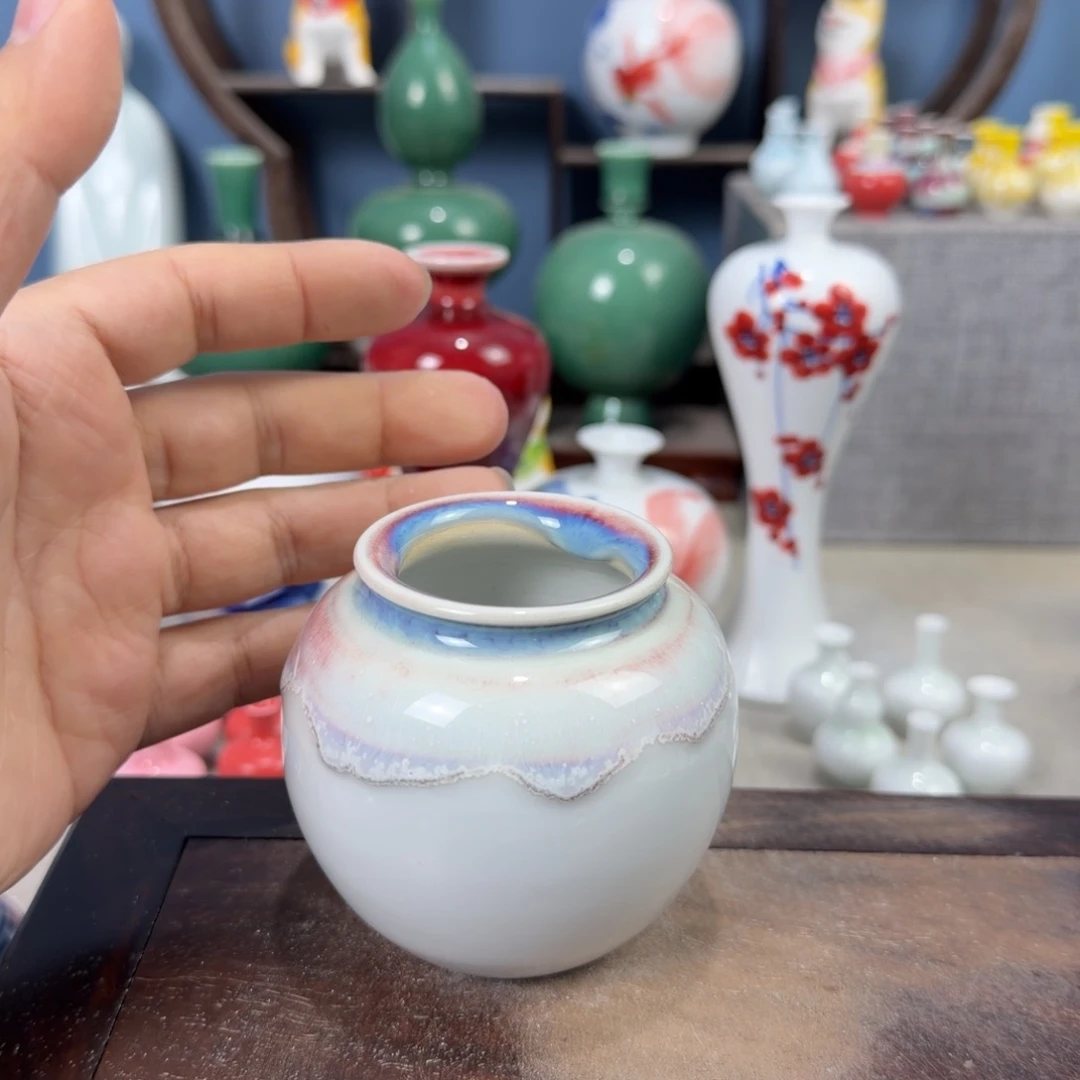 陶瓷手工小花器摆件