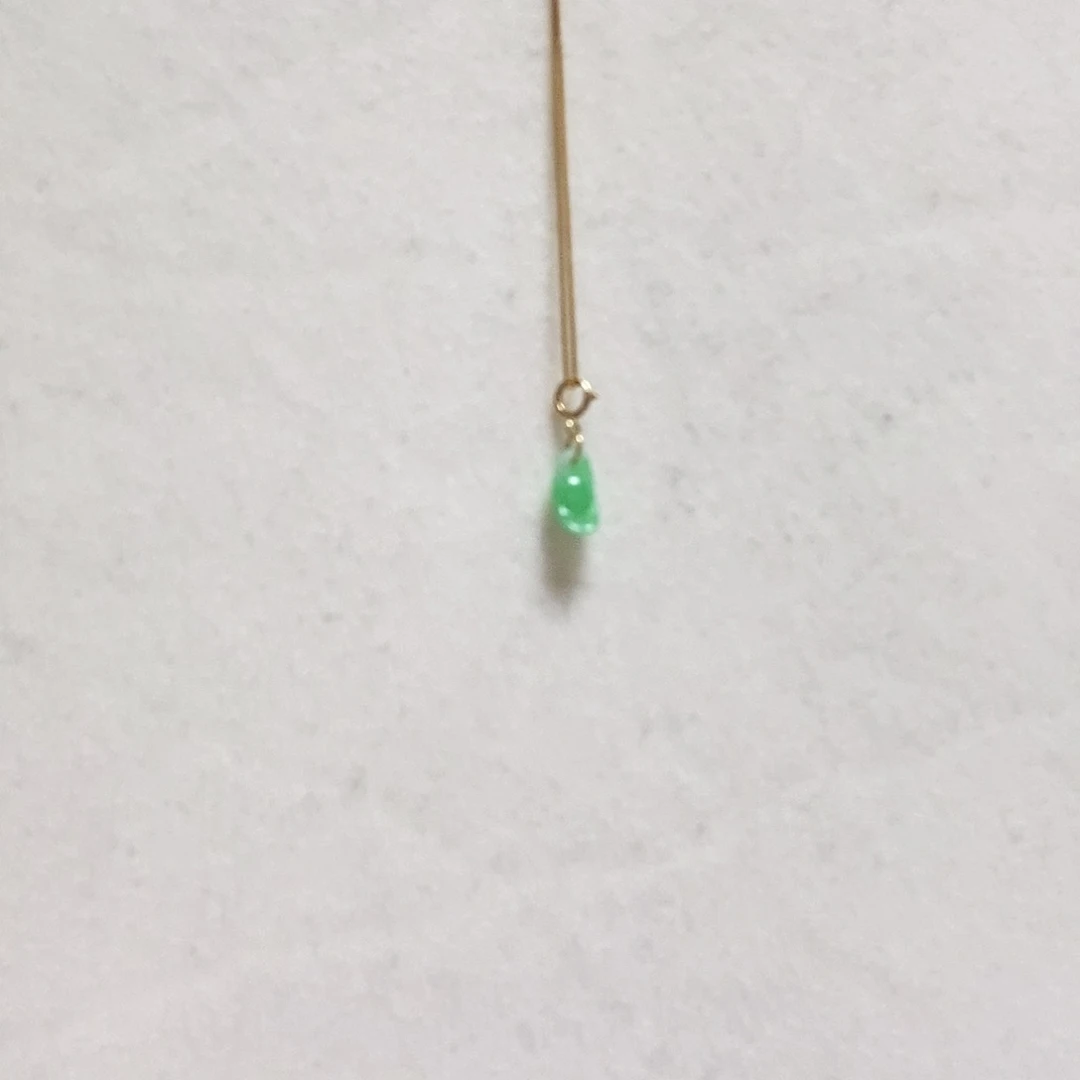 翡翠颈饰18K金镶嵌简单