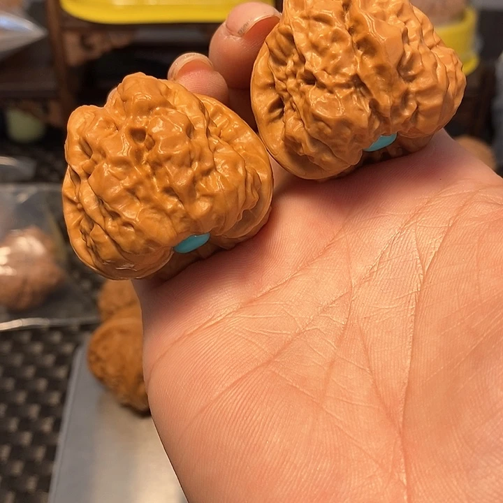 吊坠文玩核桃蛤蟆头边40，